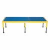 Vestil Yellow Adjustable Steel Stand 10-1/2" to 16-1/2" Height 24"W x 60"L AHT-H-2460